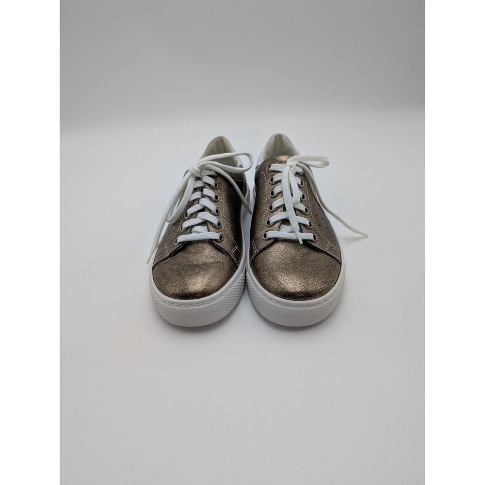 Romika Shoes Womens Size 6.5 Gold Leather‎ Sneaker Comfort Casual Lace Up EU 37 - Picture 3 of 7